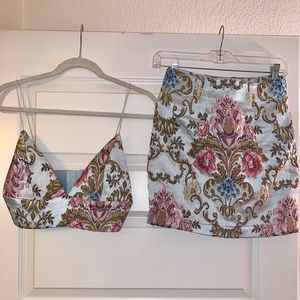 Tobi Crop and Skirt Set
